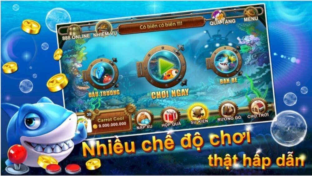 Sảnh MG bắn cá 333win nổi bật với thiết kế màu sắc tươi sáng và hình ảnh sắc nét